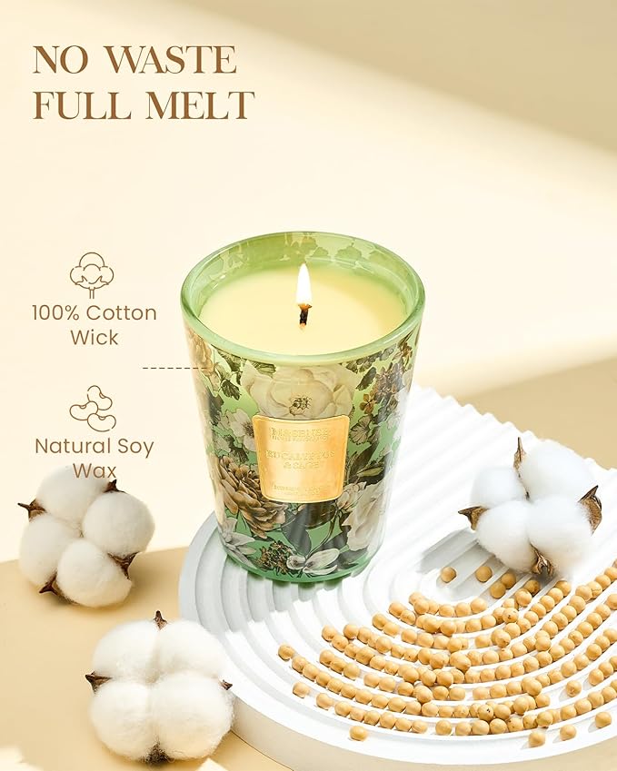 M&SENSE Eucalyptus Sage Soy Candle, 14.1oz 60H Slow Burning, Aromatherapy Candle for Sleep Support Winter Home Fragrance Housewarming Gifts