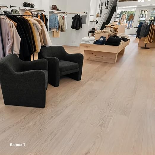 Flooret Engineered Hardwood Plank Flooring Silvan 7" Bestsellers Sample Kit | 5 Pieces of 12" Cut Samples from Real Planks | DIY Click or Glue Installation, Real Wood Wear Layer, and Scratch Resistant