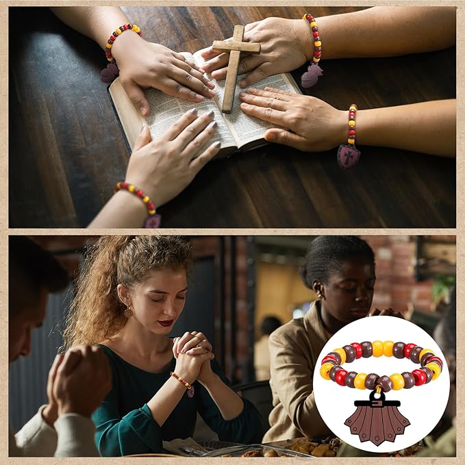 Tondiamo 24 Sets Put on the Whole Armor of God Craft Kits Religious Beads Bracelet with Shield Sword DIY Christian Jewelry Crafts for Home Classroom VBS Sunday School Activities Party Decorations