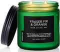 M&SENSE Fraser Fir Pine Scented Candle, Natural Soy Wax Non Toxic Candles 70 Hours 2 Cotton Wick 11.6oz Cozy Home Fragrance Aromatherapy Candle for Birthday Holiday Gifts