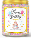 Birthday Candles Gifts for Women, Birthday Gifts for Women Men, 9 oz Happy Birthday Candle with Vanilla Birthday Cake Scent, Women Friendship Ideas
