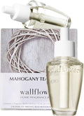 Bath & Body Works Wallflowers Refills, Mahogany Teakwood Scent, Plug-In Air Freshener Refills for Bedrooms, Bathrooms & Living Spaces, 2 Pack