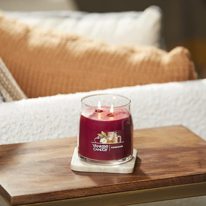Yankee Candle Ciderhouse Scented Signature 13oz Medium Jar 2-Wick Candle Over 35 Hours of Burn Time