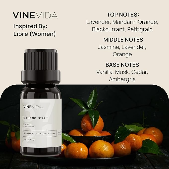 VINEVIDA [0.33 Oz] Inspired by: Libre (Women); Fragrance Oil for Candle Making and Soap Making - Premium Candle Scents for Soy Candles