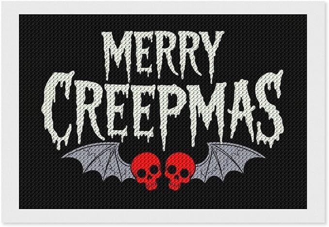 AIVKIEJK Diamond Painting Kits for Adults - Halloween & Christmas Gothic Ghost Christmas Painting DIY 5D Full Drill Diamond Dots Paintings with Diamonds Gem Art and Crafts Home Decor 8"x12"