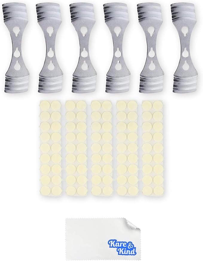 Candle Wick Stickers (100pcs) and Metal Candle Wick Centering Device (6pcs) Bundle - Kare & Kind® Retail Packaging(Wick Centering Device Plus Wick Sticker)