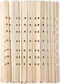 Wooden Candle Wick Holders 50 Pcs 7 Holes Wick Centering Devices Candle Multiwick Bars Candles Making Bars Wax Stick Clips Center Tool for DIY Wax Crafting Material Supplies