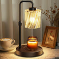WarmEmbrace Candle Warmer Lamp with Adjustable Height& & Timer Dimmable Light, Gifts for Mom Women, House Warming Gifts New Home Bedroom Decor, Wax Melt Warmer for Jar Candles with 2 Bulbs/Black