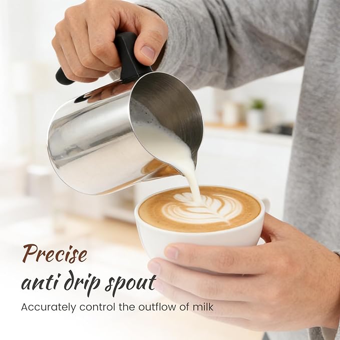 32 oz Stainless Steel Candle Making Pouring Pot, Wax Melting Pouring Pitcher with Insulated Plastic Handle and Dripless Spout for Candle Lover(black)