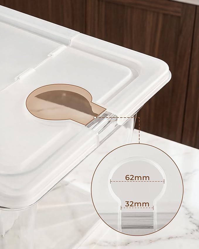 EVERIE Sous Vide Container 12 Quart EVC-12 with Collapsible Hinged Lid Compatible with Anova Nano or AN500-US00 or Anova Pro 3.0 or Anova Mini, Also Fits Instant Pot