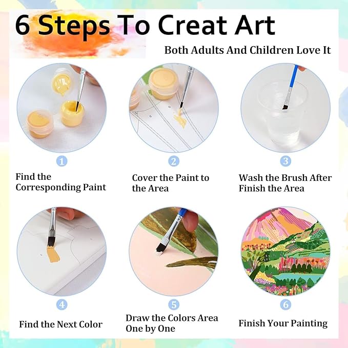 Paint by Numbers Kit for Adults Temple Paint by Numbers Sea DIY Crafts for Adults Canvas Paintings Kits, Hobbies for Women Art With Accessories for Home Wall Decor 16x16inch Without Frame P-9558