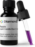 Purple Liquid Candle Dye (1 oz) - Made in the USA - Safe and Easy to Use - Pure and Simple Ingredients - Candle Making Supplies for Soy, Paraffin, Palm or Gel Wax - 10 Vibrant Colors to Choose from