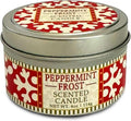Greenwich Bay Hand-Poured Scented Candle in Decorative Tin – 4 oz/114 g Travel Candle with Lead-Free Wick, Vegetable Wax, Long-Burning Aromatherapy Gift, Single Wick – Made in USA (Peppermint Frost)
