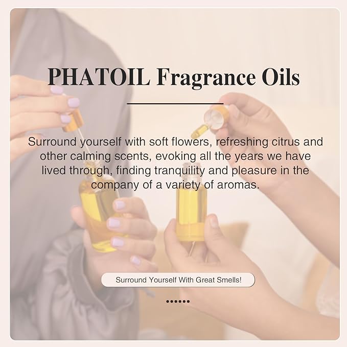 PHATOIL 3.38FL.OZ Fireplace Embrace of Warmth Fragrance Oils for Aromatherapy, Essential Oils for Diffusers for Home, Perfect for Diffuser, Yoga, Skin Care, DIY Candle and Soap Making - 100ml