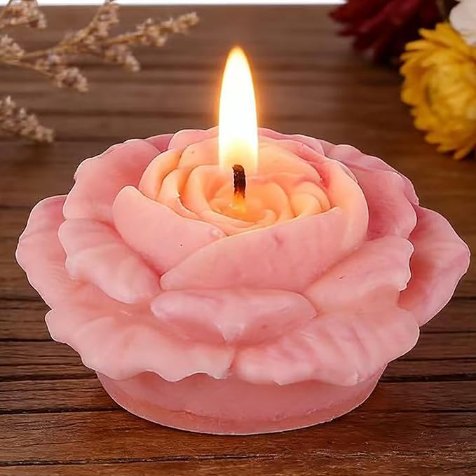 Tulip Flower Petal Mold - Cylinder Molds Silicone Wave Spiral Candle Mold - Silicone Resin Casting Molds for Candle & Resin & Soap Craft Supplies