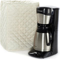 Covermates Keepsakes Coffee Maker Cover – Quilted Appliance Protector for Espresso Makers – Dust & Stain Resistant, Washable Slip‑On Design for Countertop Storage, Cream