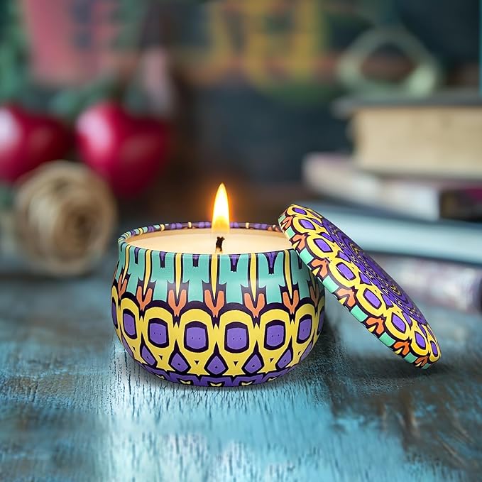 Scented Candles Gift Set, 12/24/48 Pack Candles for Home Scented, Long Lasting Soy Candle, Birthday Gifts for Women, Aromatherapy Candle for Stress Relief, Relaxation, Bath, Yoga