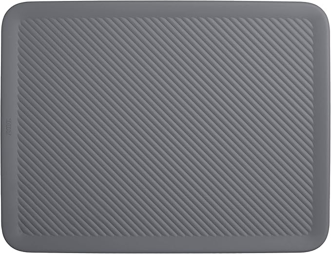 Superio Ribbed Collection Lid for Decorative Plastic Basket Open Home Storage Bins Organizer Baskets, Large Grey - for Organizing Closet Storage Bins for Shelves Drawer Shelf 15/22 Liter