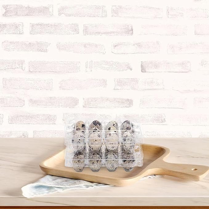 120pcs Plastic Quail Egg Cartons Portable 12-compartment Egg Holder Trays for Kitchen Storage and Farm Use Reusable Quail Boxes for Refrigerators and Market Display