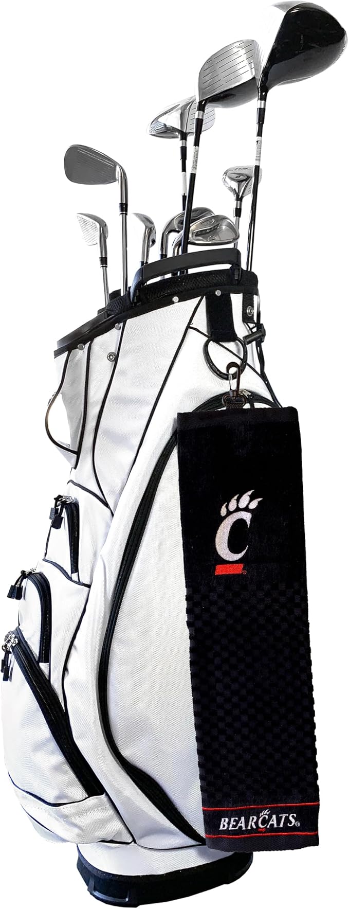 Team Golf NCAA Cincinnati Bearcats Embroidered Golf Towel Embroidered Golf Towel, Checkered Scrubber Design, Embroidered Logo