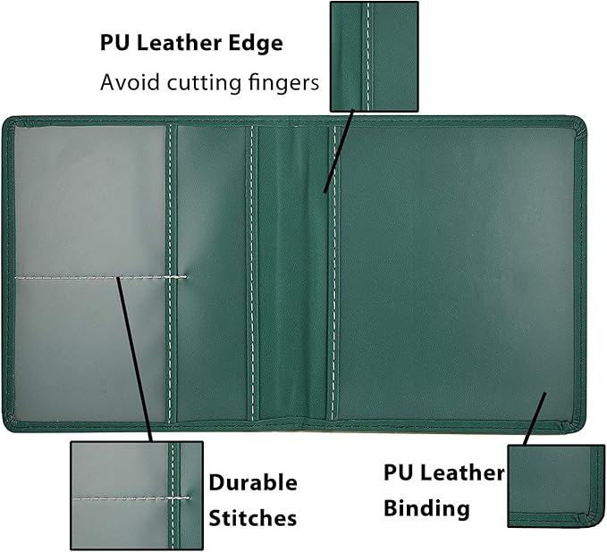 Car Registration and Insurance Holder, 5.5 x 5 Inch PU Leather Vehicle Glove Box Organizer Wallet Case Organizer for Insurance Card, Driver License, Essential Document, Paperwork
