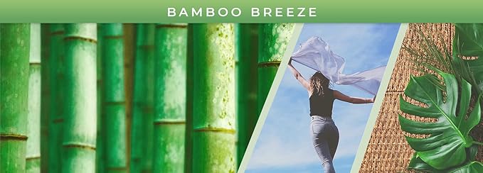 Smoke Odor Exterminator 13oz Jar Candle, Bamboo Breeze Set of Two Candles.