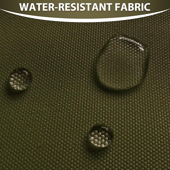 Waterproof Canvas Fabric by The Yard 58inch 600D Upholstery Material Polyester Fabric Outdoor Water Resistant Fabric for Sewing Chair Patio Cushion Purse Bag Interior, Pre Cut 3 Yard Army Green
