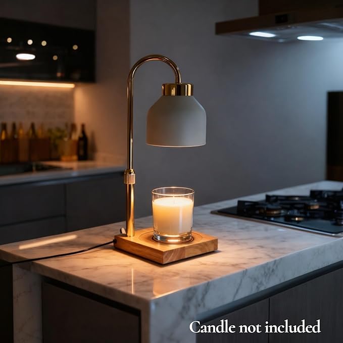 Candle Warmer Lamp with Timer and Dimmer, Adjustable Height Electric Candle Warmer for Jar Candles, Flameless Wax Melt Warmer Lamp, Housewarming Gift Home Decor for Women – DN Collection