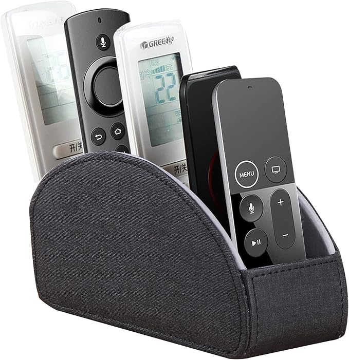 YAPISHI Remote Control Holder, 5 Rooms Desk Organizer and Decorations for Living Room, Bedside Table Remotes Caddy for TV Controllers/Makeup Brush Pen/Office Stationery/Art Supplies/Eyeglasses