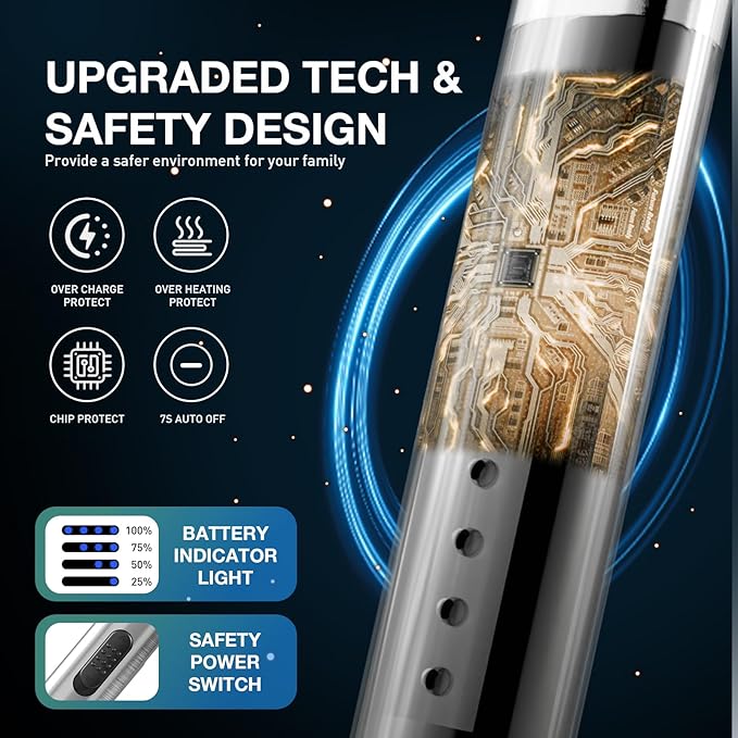 3-Pack Long Stem Electric USB C Rechargeable Plasma Candle Lighter, Windproof Arc Lighter with Safety Lock for Candles, Gas Stoves, Firestarter, Gift Set (Black, Rose Gold, Chrome)