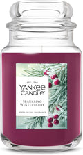 Yankee Candle Sparkling Winterberry Scented Candle, 22oz Large Jar, up to 150 Hour Burn Time, Giftable
