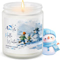 Hello Winter Candle | Fresh Citrus & Jasmine Scented Soy Candles - Winter Aromatherapy Candles Gift for Women & Men, Cozy Holiday Home Décor Candle, Long Lasting Clean Burn
