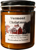 Candles | Vermont Christmas | 100% Natural Soy Wax Candle for Home Decor | Highly Scented | Premium Fragrance | Handmade in Vermont, USA | 8 oz | Long Lasting | Gift for Women and Men