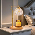 TantaScent Electric Candle Warmer Lamp in Vintage Birdcage Design with Timer – Scented Jar Candle Melter for Home Decor, Housewarming, Birthday, and Christmas (Includes 2 Bulbs) (diamond white)
