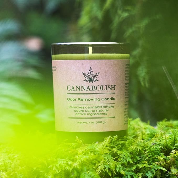 Cannabolish Smoke Odor Eliminating Candle, 7 oz, Natural Ingredients (Pack of 2)