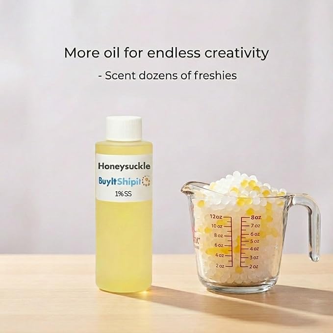 Honeysuckle from Our Floral Collection - 1% SS - Perfect for Adding Aroma to Freshies, Candles, Soaps, and Diffusers -32oz