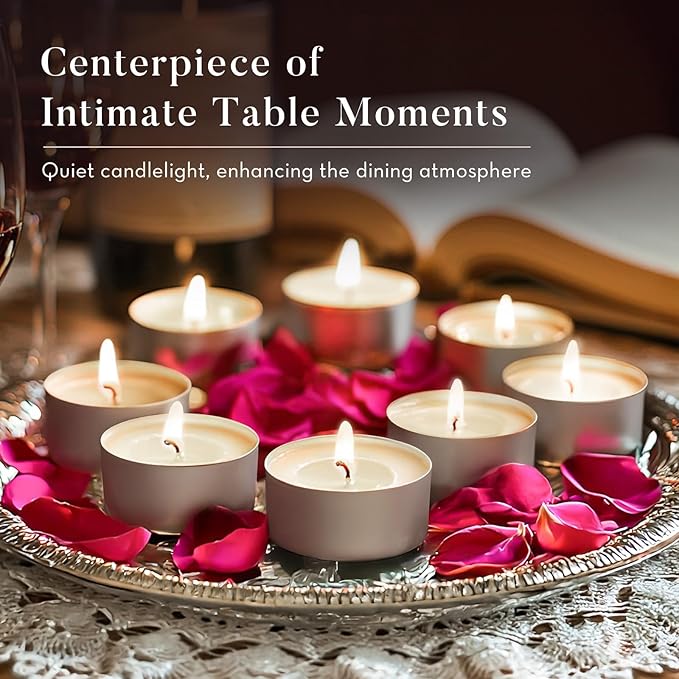 Tea Lights Candles 100 Pack 6 Hours, Tea-6H-100Pack