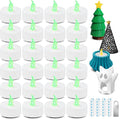 DIY LED Light Kit for 3D Printed Lamps - Compatible with Bambulab KC008, KC017, KC018 - Create Stunning DIY Lamps, Home Lighting, Tea Lights, Gifts - Natural Green, 24-Pack