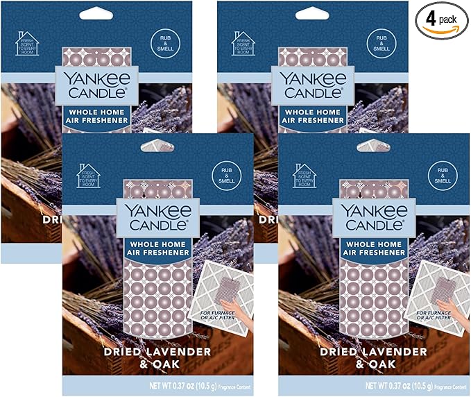 Yankee Candle Dried Lavender & Oak Whole Home Air Freshener (Pack of 4)