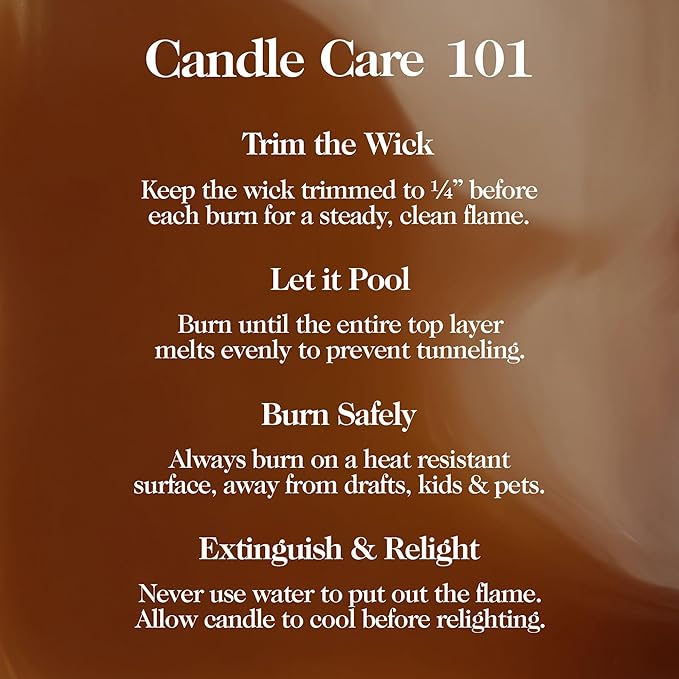 Hand Poured Non Toxic Candles - Freesia & English Pear Fall Candles with Premium Natural Wax - Aromatherapy Scented Candles with Wild Peonies, Sweet Amber & Vanilla Notes - 8.5 Oz, 45 Hrs Burn Time