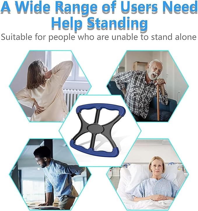 Lift Standing Aid, Lift Assist Handicap Bar with None Slip Grip Handles Bariatric, Disabled, Paramedic, Therapist, Nurse Standing Aids,Lift Assist for Elderly.