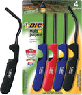 BIC Multi-purpose Lighters, Long-Lasting Flame for Home and Outdoor Use, Classic Collection, 4-Pack (Colors May Vary)