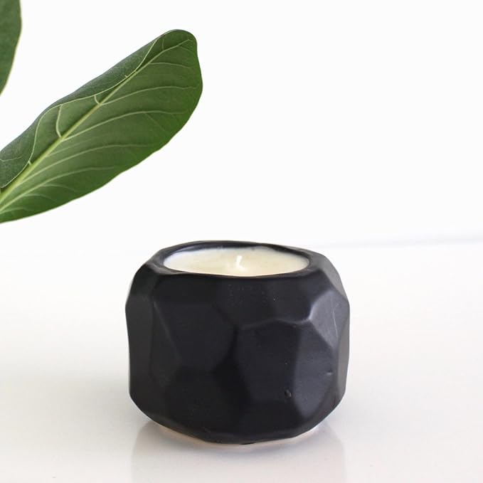 Hyggelight - The Growing Candle, Mint & Eucalyptus Scented, 13oz Ceramic Pot, Aromatherapy Candles, 100% Soy, Emma