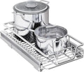2-Tier Kitchen Cabinet Pull Out Shelf and Drawer Organizer Slide Out Pantry Storaqe Basket in Multiple Sizes (11" W x 18" D,1 Tier)