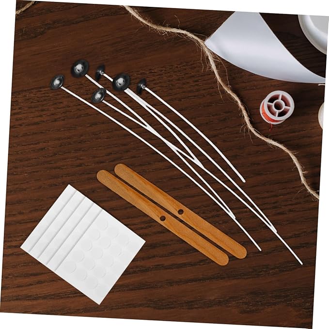 STOBOK 1set Candle Making Kit Wick Holders Candle Wicks and Craft Tools for Home Parties Birthdays and Creative Projects