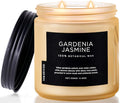 M&SENSE Gardenia Jasmine Scented Candle - 11.6oz Natural Soy Wax Clean Non Toxic 70-Hour Burn, 2-Wick Aromatherapy Candle for Bath & Office - Highly Scented Housewarming Gift for Mom Teacher Friends