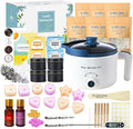 Candle Making Kit for Adults, Scented Candle Maker Set and Tealight Cups, Premium Wax Melts Pot Kit to Make Your Own