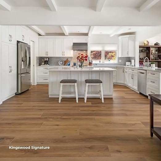 Flooret Luxury Vinyl Plank Flooring Medium Brown Bestsellers Sample Kit | 6 Pieces of 12" Cut Samples from Real Planks | DIY Click Installation, 40 Mil Wear Layer, Waterproof and Scratch Resistant LVP