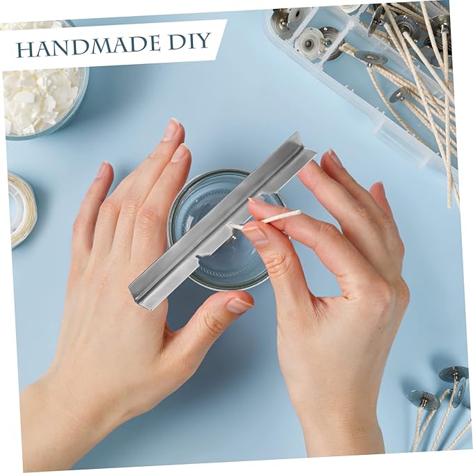 1set Candle Making Kit Candle Wicks Wick Holders Stickers for Projects Compatible Beeswax Paraffin for Handmade Family Fun