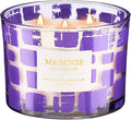 M&SENSE 3 Wick Lavender Milk Scented Candle,11.6oz Natural Soy Wax Non Toxic for Home, Up to 60 Hours Burn time,Fall Decorations for Home,Stress Relief Candles for Women/Men